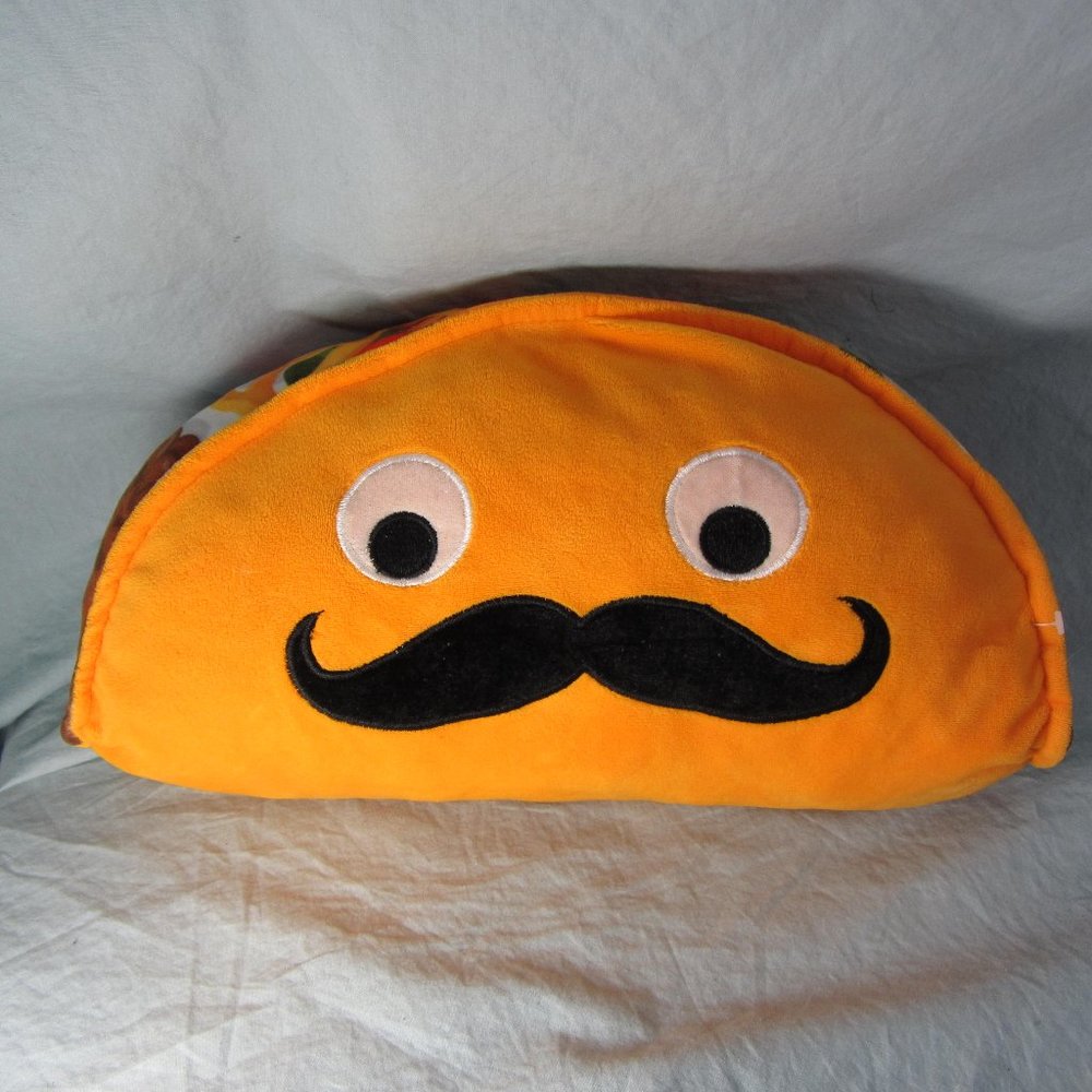 3 for $40 - plush taco Ideal toys mustache (w2317)
